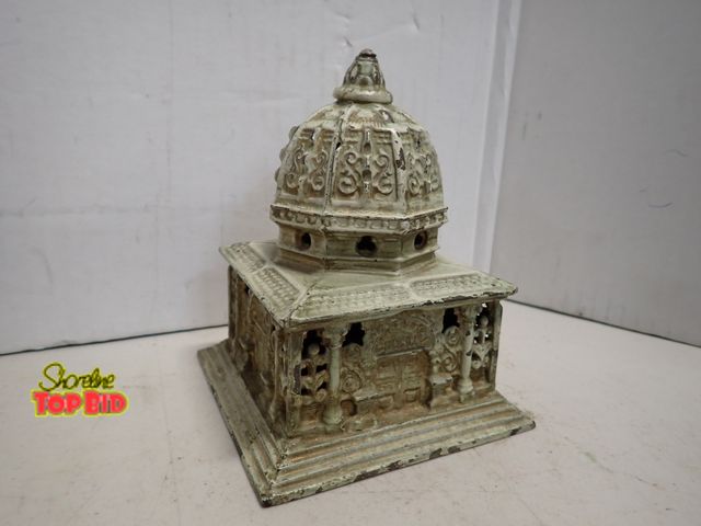 Lot 59-14215 - Ca 1983, Cast Iron Still Bank, modeled after the Admin Building at the 1893 World's Columbian Exposi...