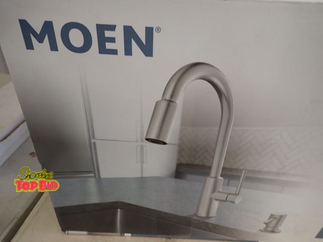 Lot 59-21100 - Moen Nori Pulldown Kitchen Faucet. Benefits YMCA Camp Pendalouan