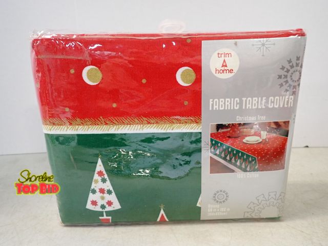 Lot 59-41482 - Holiday tablecloth 100% cotton 60" X 104" new old stock