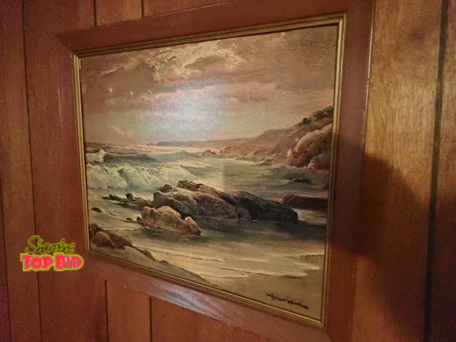 Lot 59-43000 - Mid-Century Framed Print has Artist Signature 19" x 23"