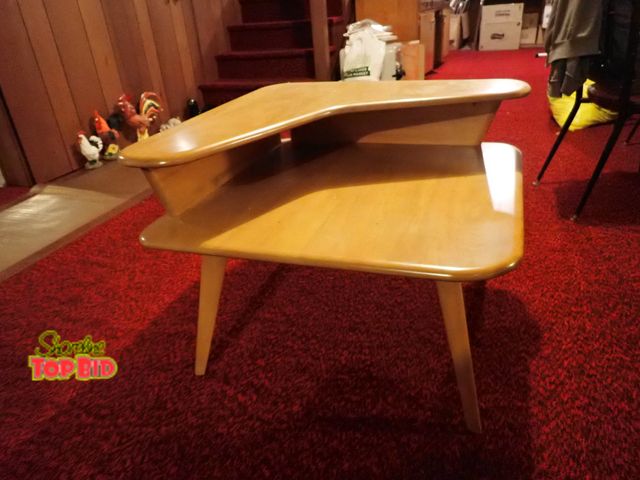 Lot 59-43029 - Mid-Century Heywood Wakefield Corner Table 1950s, Rare