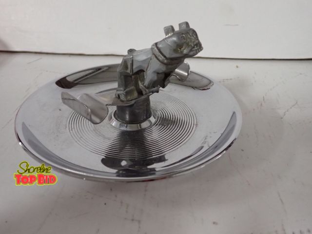 Lot 59-43370 - Vintage Mack Truck Hood Ornament Chrome Cigar Ashtray
