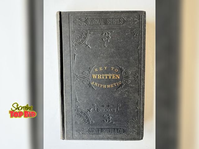 Lot 59-20190 - Antique: 1878 Key to Written Arithmetic for the primary and advanced pupils. 242 pages 5" x 7 1/2". ...