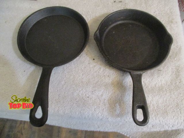 Lot 59-92027 - 2 mini cast iron frying pans, goodcook +1
