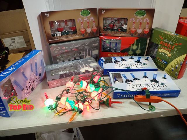 Lot 59-41534 - 11 Strands of Bubble Lights, Working