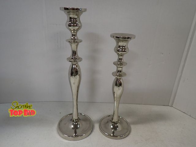Lot 59-43432 - Pier 1 Silver Candlestick Holders