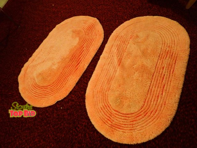 Lot 59-43039 - 2 Beautiful Rose/Pink Rugs 26 1/2" x 45 1/2"