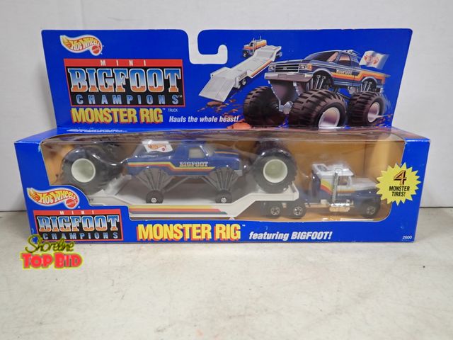 Lot 59-41742 - Hot wheels mini bigfoot champions monster rig