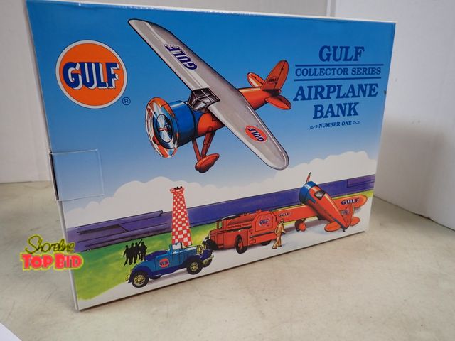 Lot 59-41855 - Gulf airplane bank original box