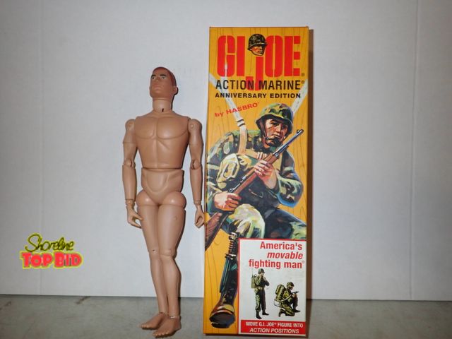 Lot 59-58016 - 1964 40th Anniversary Edition G I Joe Action Marine by Hasbro (Original) and one 12" G I Joe Action ...