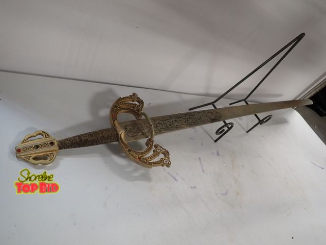 Lot 59-14169 - Ornate Robert Military Re-Enactment Sword 40" long