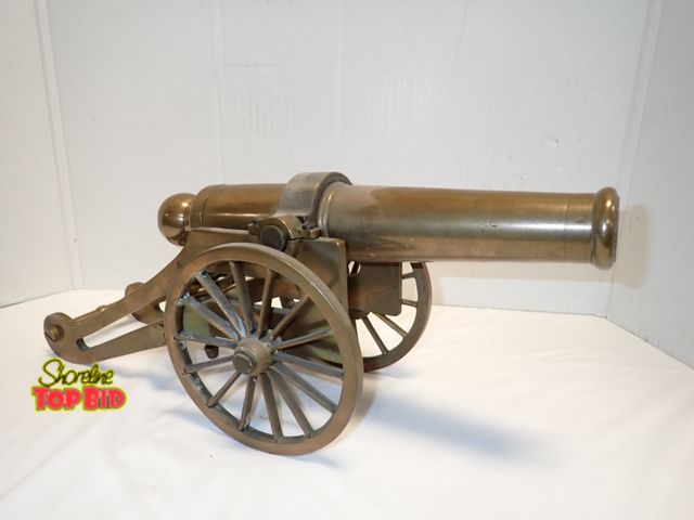 Lot 59-10203 - Brass Cannon, Military Collectible, Early 20th Century 18" long, Solid