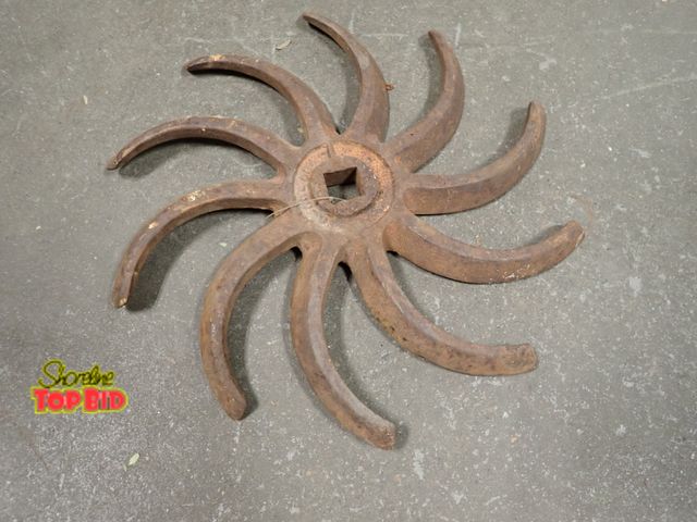 Lot 59-14321 - 11 1/2" Diameter Antique Steel Tiller Blade, 10 Tines