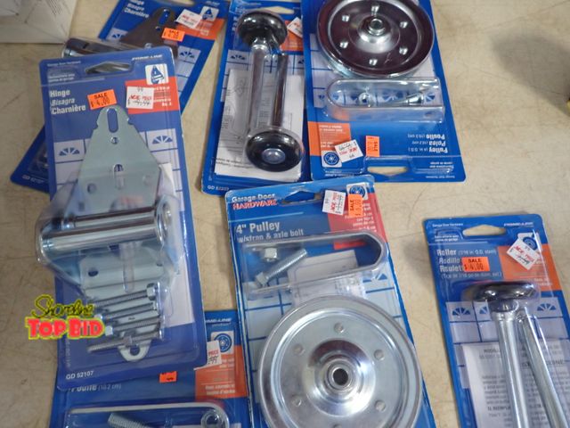 Lot 59-21187 - 1 Box Misc. Garage Door Supplies. Benefits YMCA Camp Pendalouan