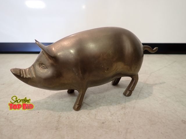 Lot 59-13007 - Solid Brass Pig 6 1/2" long