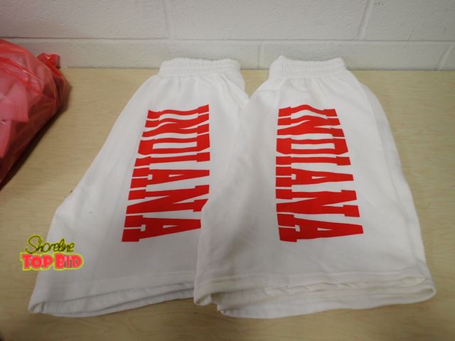 Lot 59-45082 - New Old Stock from 1970s to 1980s Indiana Shorts Size Large with Pockets Terry/Fleece