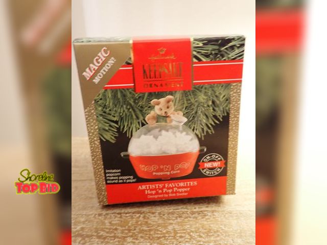 Lot 59-41620 - Hallmark keepsake Hop N Pop popper ornament