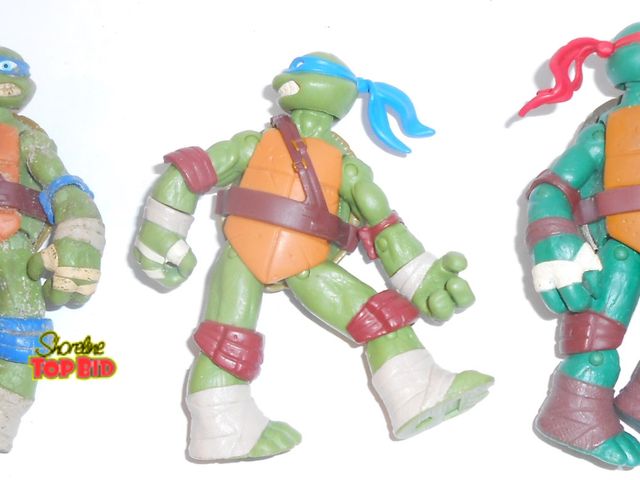 Lot 59-74267 - X3 TMNT Teenage Mutant Ninja Turtle Figurine Lot