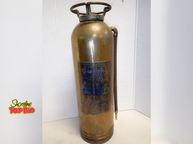 Lot 59-14251 - Mid-Century 1950s General Copper &amp; Brass Fire Extinguisher, Quick Aid Model TS-15