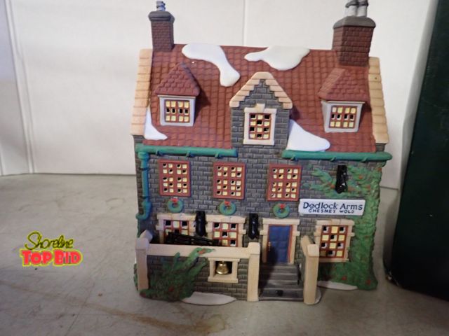 Lot 59-51006 - Deadlock Arms Building from Dickens Village Series Released in 1994 3rd Edition