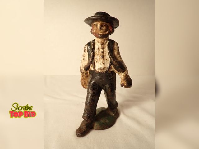 Lot 59-20181 - Cast Iron Painted Amish Man Figurine 4 1/2" tall