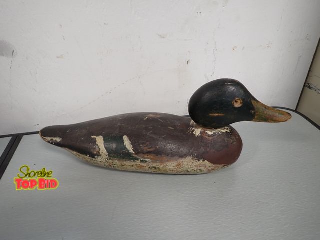 Lot 59-30126 - Antique Wooden Duck Decor - Hand Crafted