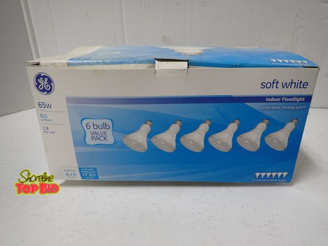 Lot 59-21540 - 6 Pack GE 65W Indoor Floodlights
