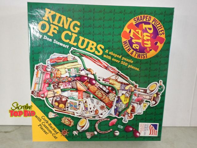 Lot 59-58009 - King of Clubs a Shaped Puzzle with over 500 pieces