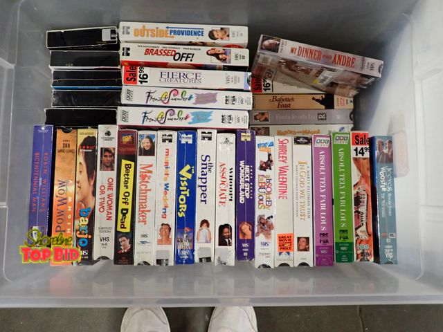Lot 59-50046 - New VHS Tapes - Some Have Been Opened but New