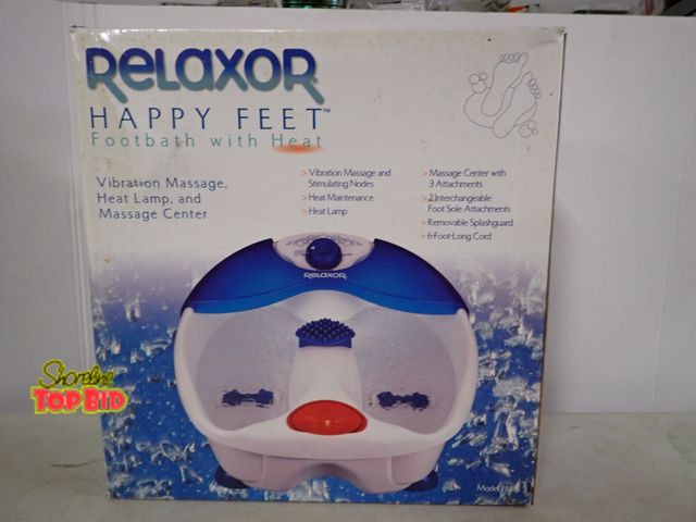 Lot 59-33539 - New Relaxed Happy Feet Foot Bath with Heat