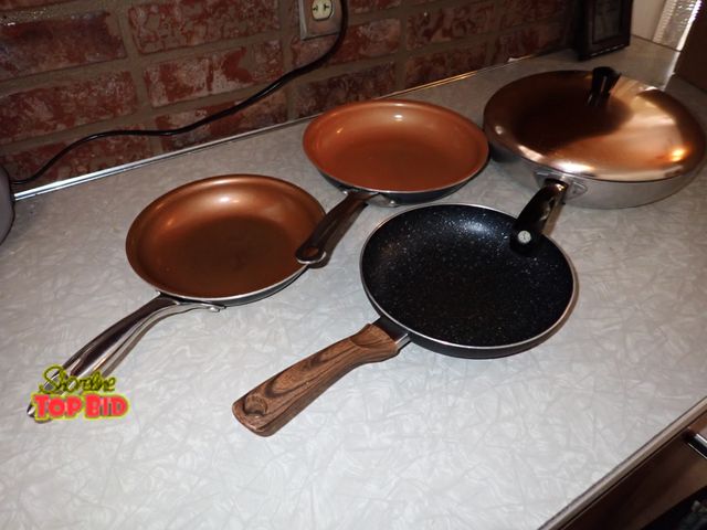 Lot 59-43516 - 4 Frying Pans - 1 with Lid