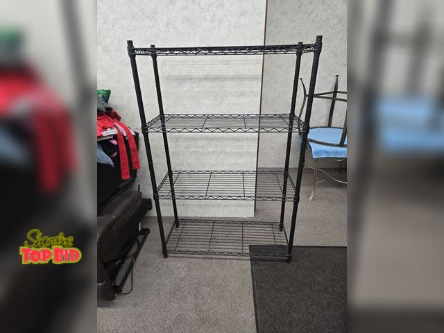 Lot 59-76037 - Metal wire rack 53 inches tall and 36 inches long 14 depth