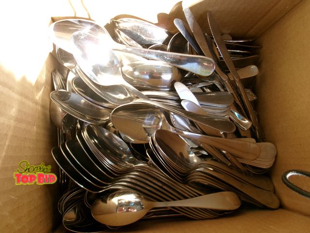Lot 59-74591 - HUGE Lot flatware - over 10lbs!