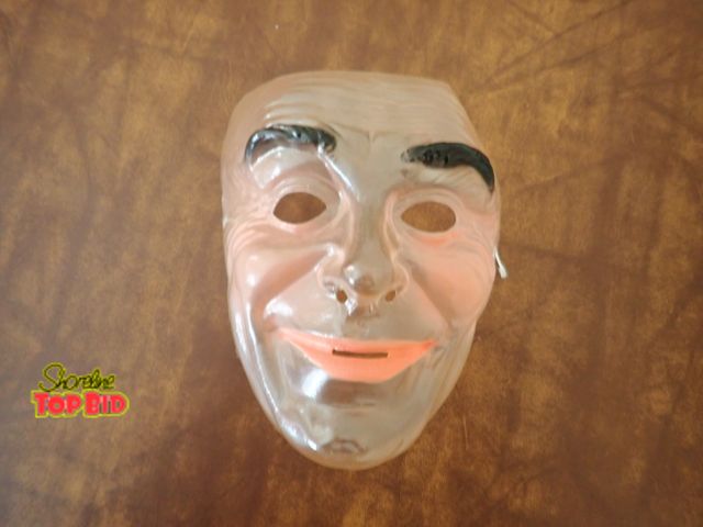 Lot 59-39796 - Vintage Transparent Plastic Halloween Mask 1960s-70s