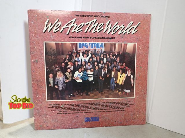 Lot 59-41644 - The historic recording We Are The World vinyl record collective