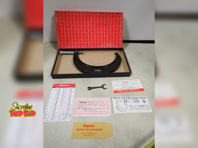Lot 59-41178 - Starrett 5-inch No. 436 - 6-inch Micrometer Caliper