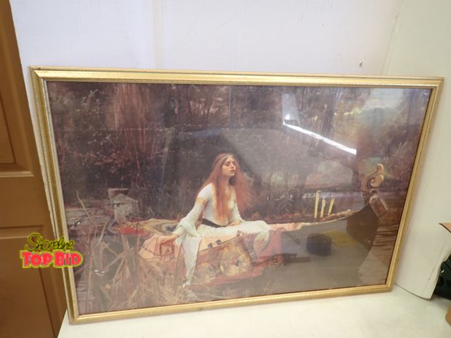 Lot 59-20118 - Framed Print "The Lady of Shallott" 26" x 37"
