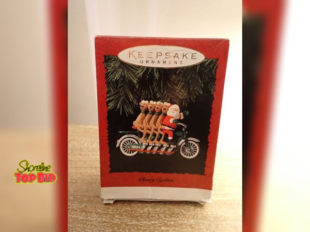 Lot 59-41708 - Hallmark keepsake Cheery Cyclist ornament