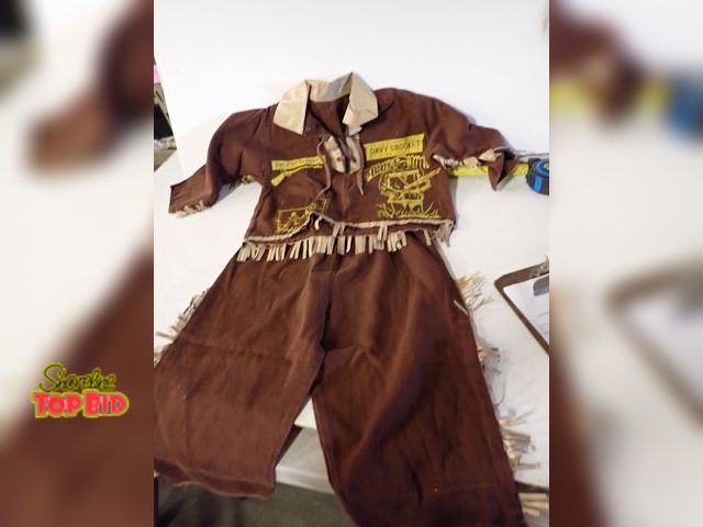 Lot 59-43720 - Vintage 1950s Walt Disney Fess Parker Davy Crockett King of Pioneers Outfit, Shirt &amp; Pants