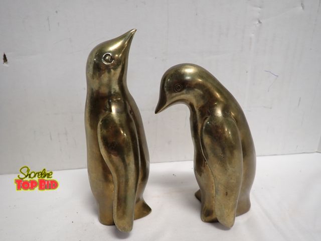 Lot 59-14083 - Pair of Vintage Mid-Century Modern Brass Penguin Figurines
