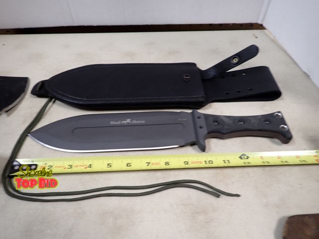 Lot 59-41284 - New Stud Horse Tops Modern Smatchet 15" long with Sheath