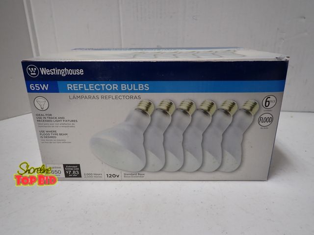 Lot 59-21539 - 6 Pack Westinghouse 65W Floodlights