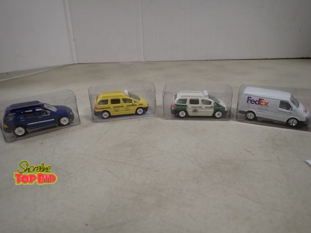 Lot 59-41822 - 4ea. Die cast vans 1/64 scale