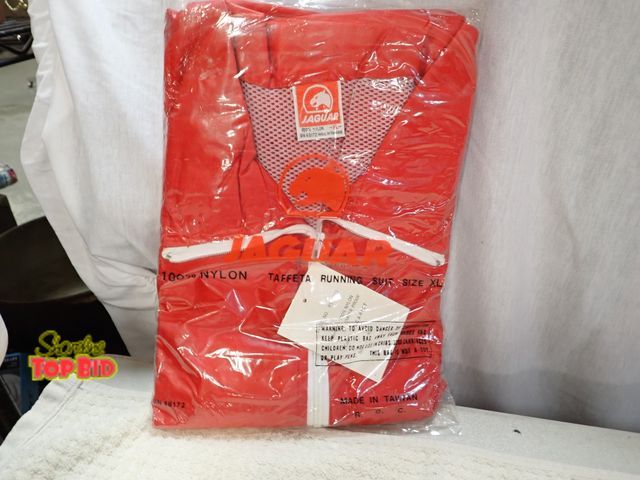 Lot 59-45054 - New Old Stock Vintage from 1970s to 1980s Jaguar 100% Nylon Taffeta Running Suit Size XLarge, Never ...