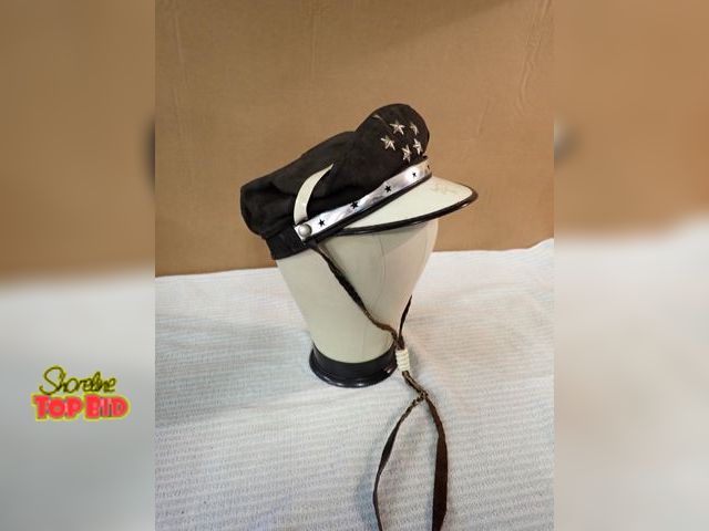 Lot 59-21395 - Vintage 1950s Motorcycle Men's Captain Cap