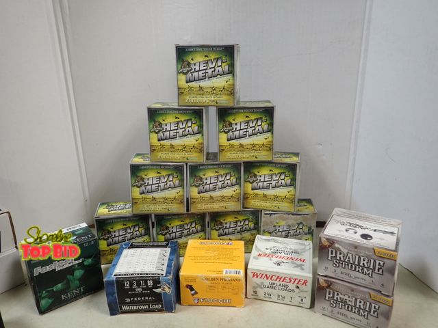 Lot 59-41537 - 16 Boxes of 12 Gauge Shot Gun Shells, Various Brands