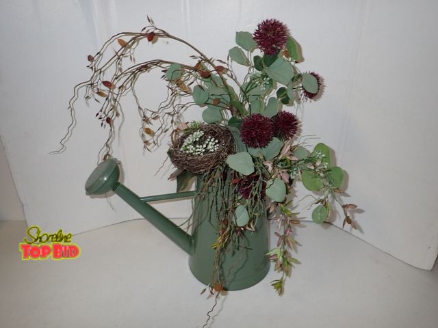 Lot 59-21083 - Professionally Designed and Decorated Watering Can - purchased from a very prominent floral shop in ...