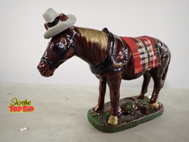 Lot 59-33536 - Vintage Ceramic Horse Whiskey Decanter, No Chips or Cracks, Excellent Condition
