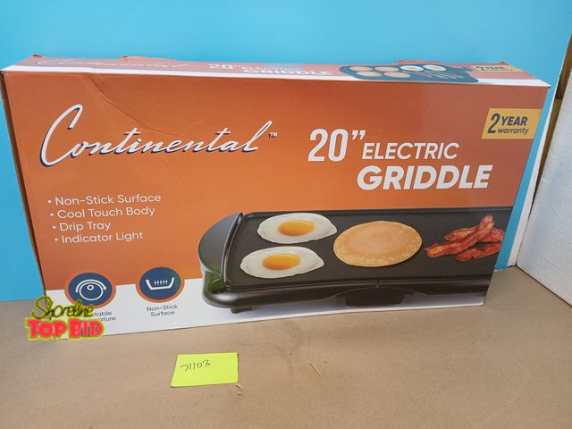 Lot 59-71103 - 20" electric Griddle in box