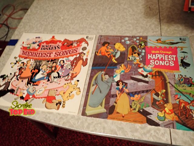 Lot 59-43337 - 2 Vintage Walt Disney's Records, Great Condition